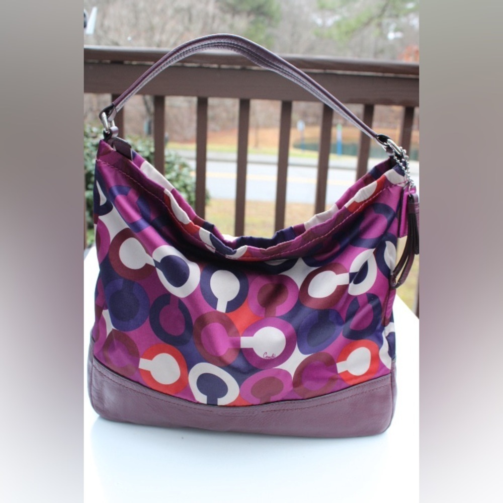 Coach Multi color signature logo hobo bag - Picture 11 of 15